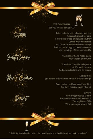 2025 english menu capodanno